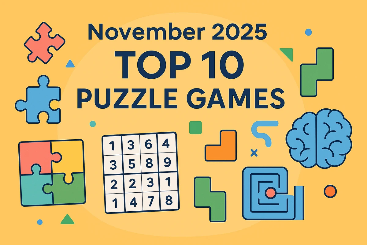 November 2025 Top 10 Puzzle Games (Most Played)