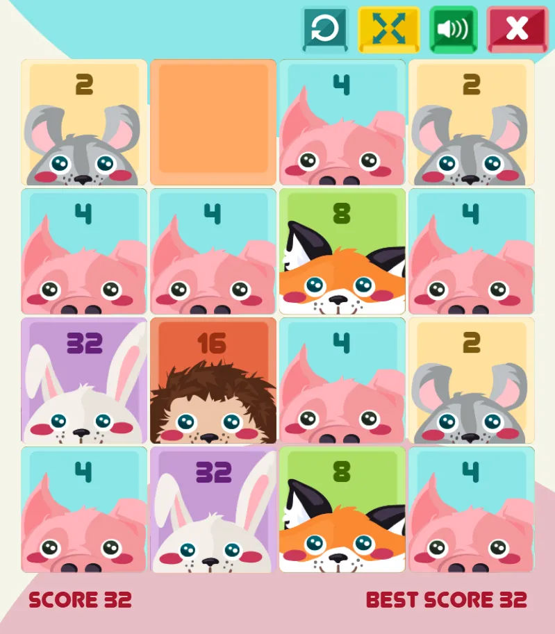 2048 Cuteness Edition Stage 4 - Creating the Ultimate Pet 2048 Cuteness Edition Victory - Achieving the 2048 Tile