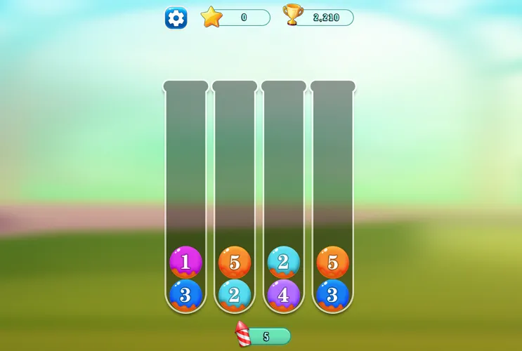 Number Tubes - Survey Your Starting Position Number Tubes Starting Setup - Analyze Ball Positions