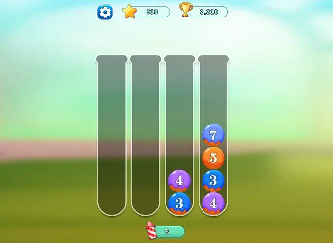 Number Tubes - Move Balls Between Tubes Number Tubes Ball Movement - Execute Strategic Moves