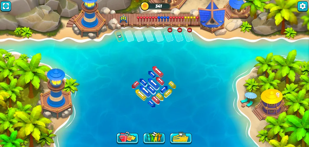 Ship Out Stage 1 - Analyze Port Configuration Ship Out Initial Layout - Survey Ship Positions