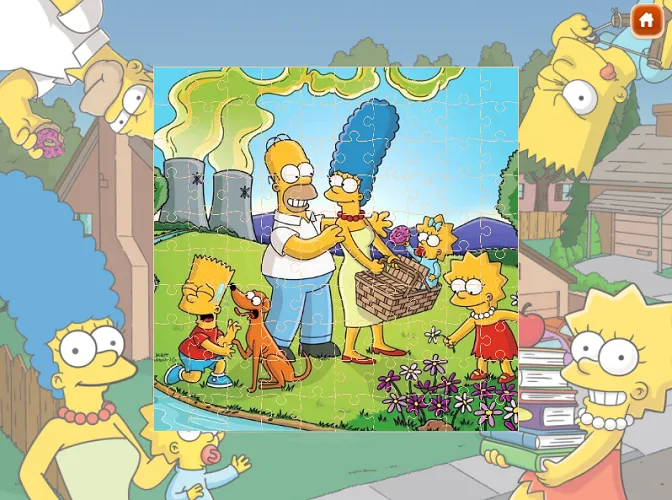 The Simpsons Stage 3 - Connecting Character Sections The Simpsons Puzzle Characters - Identifying Family Members