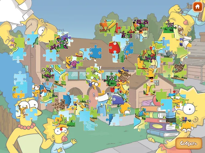 The Simpsons Stage 4 - Revealing the Complete Scene The Simpsons Puzzle Completion - Final Pieces
