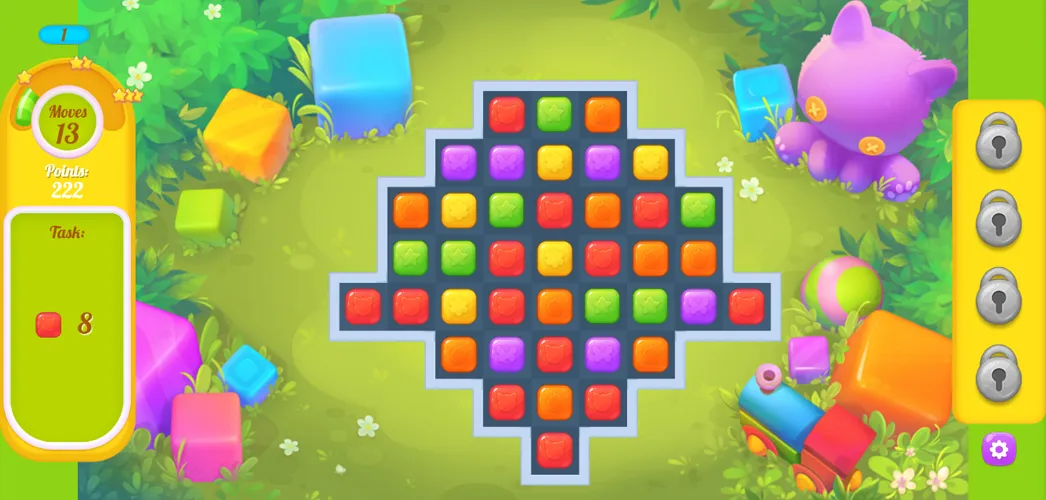 Toy Match 3 - Swap Adjacent Blocks Toy Match 3 Block Swapping - Create Matching Groups