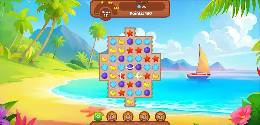 Tropical Match 2 Stage 1 - Level Objectives Tropical Match 2 Starting Level - Meet Your Objectives