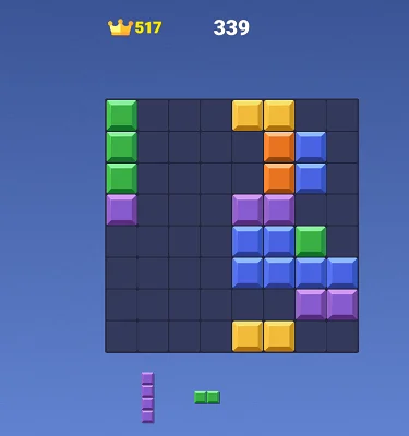 Block Blast - Managing Limited Space Block Blast High Pressure Gameplay