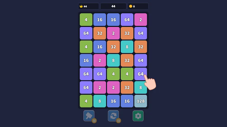 Block Blast 2048 Stage 1 - Beginning Grid Layout Block Blast 2048 Starting Grid - Initial Block Placement