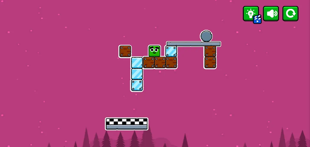 BlockRemove Stage 4 - Complete the Level BlockRemove Victory - Cube Reaches the Finish