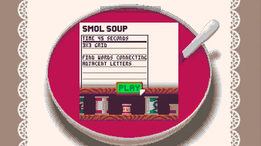 Can of Words - Delightful Visual Design Can of Words Charming Presentation - Retro Soup Bowl Aesthetic