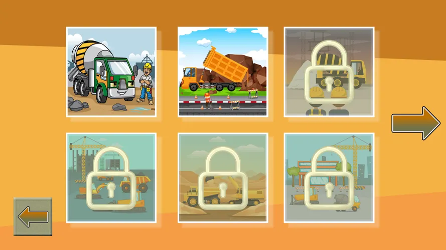 Construction Trucks Jigsaw - Choose Your Construction Vehicle Image Construction Trucks Jigsaw Puzzle Selection