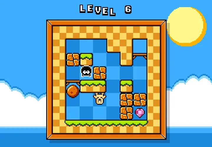 Gravity Cat Stage 3 - Avoiding Hazards Gravity Cat Hazard Avoidance - Navigate Fire and Obstacles
