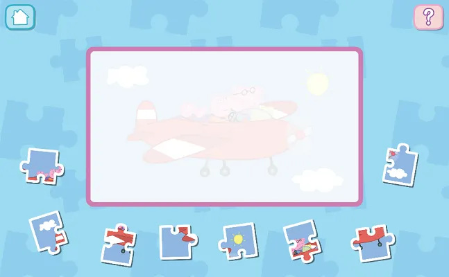 Peppa's Jigsaws Stage 2 - Identify the Four Pieces Peppa's Jigsaws Piece Recognition - Learn Puzzle Shapes