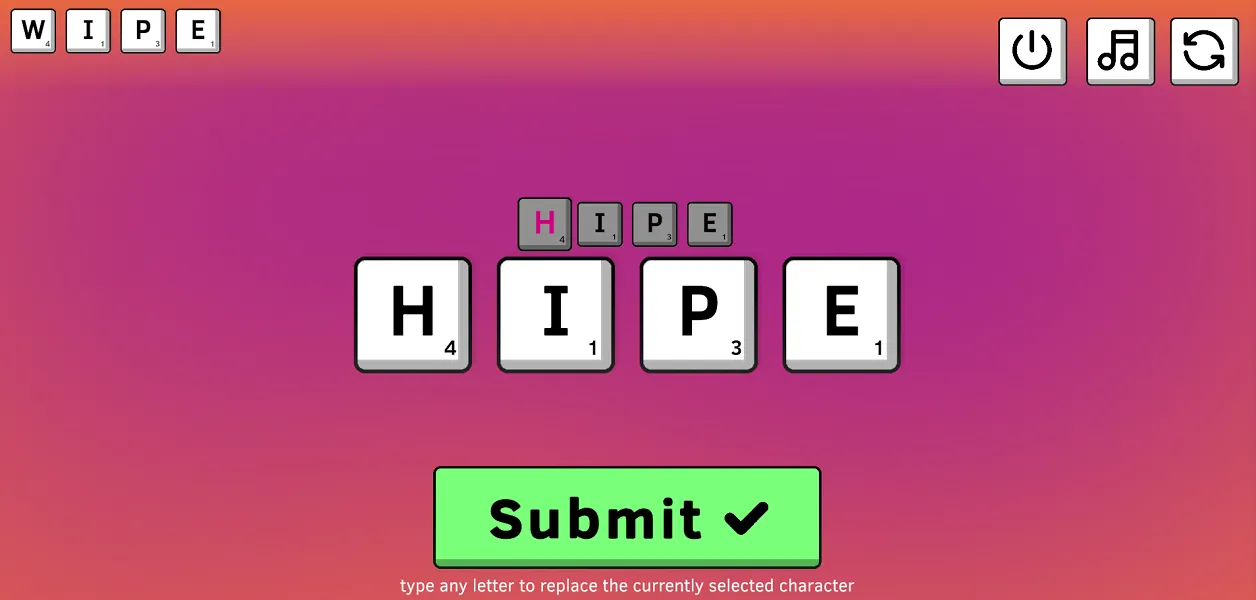Word Loop Stage 1 - Random Starting Word Selection Word Loop Starting Word - Choose Your First Transformation